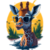Cool giraffe