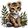 Baby Tiger Wildcat Jungle