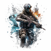 COD gaming art shooter