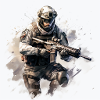COD gaming art shooter