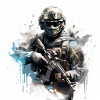 COD gaming art shooter