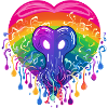 LGBTQAI+ Jellyfish Heart