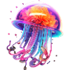 LGBTQIA+ Rainbow Jellyfish