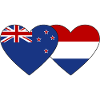 Cœur de drapeau de Nouvelle-Zélande