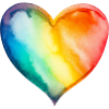 Regenbogen-Herz