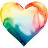 Lgbt heart rainbow