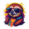 Retro Sloth