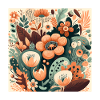 Botanicals Autumnal Flower Pattern
