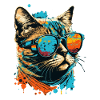 Cat with sunglasses