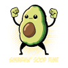 Avocado shows off her muscles