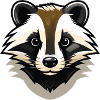 Naughty badger - a naughty badger