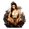 Pinup Astrid mechanic
