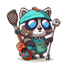 Raccoon Golfer