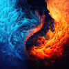 Water And Flame Pattern