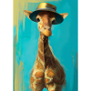 Giraffe mit Hut