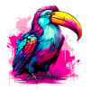Synthwave Toucan