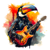 Toucan à bascule