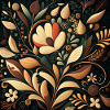 Botanicals Autumnal Flower Pattern