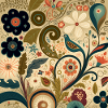 Botanicals Autumnal Flower Pattern