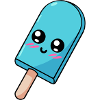 Blue stick ice