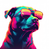 Retro Woof A Dog s Synthwave Adventure