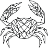 Geometric Crab - Krabbe geometrisch