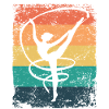 Gymnaste Gymnaste Gymnastique Rythmique Rétro