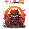 Samurai Anime Cat
