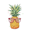Pineapple Sunglasses Beach Hawaiian Holidays