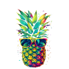 Pineapple Sunglasses Beach Hawaiian Holidays
