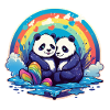LGBTQIA+ Rainbow Panda