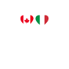 Canada Italy Heartbeat Flag Canadian