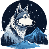 Husky Dog Sled Dog