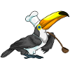 Toucan Chef Cooking Spoon Cooking