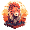 Fière tête de lion