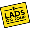Lads On Tour Bold Yellow Badge