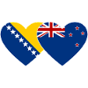 Bosnien Neuseeland Flagge