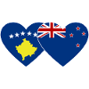 Kosovo New Zealand flag