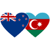 Nouvelle-Zélande Azerbaïdjan Flag Heart