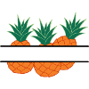 Anananas banner orange pineapple