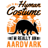Erdferkel Costume Humain Halloween Aardvark