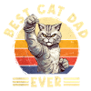 Kat Bedste Cat Dad nogensinde Cat Daddy Sjovt ordsprog