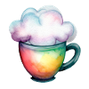 Kaffee mit Wolke