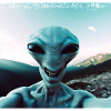 Alien Selfie in den Bergen