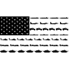 US Military Flag black