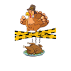 Thanksgiving Turkey Police Line Do Not Cross