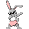Dab Dance Bunny T-Shirt Design