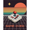 Game Over, Retro, Gaming, Joystick