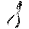 Free dive woman with fins