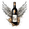 Bottle of winged wine n°4